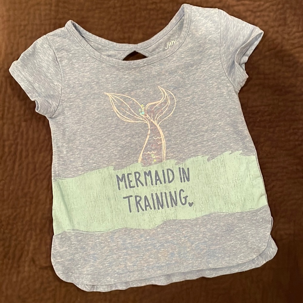 Girls “Mermaid in Training” tee